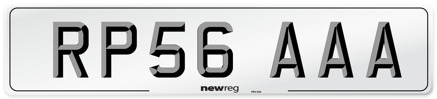 RP56 AAA Number Plate from New Reg